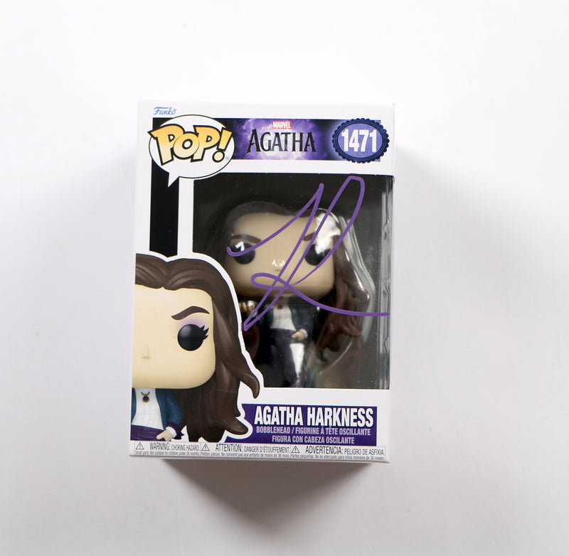 Kathryn Hahn Signed Funko Pop 1471 Agatha Harkness Autograph Beckett