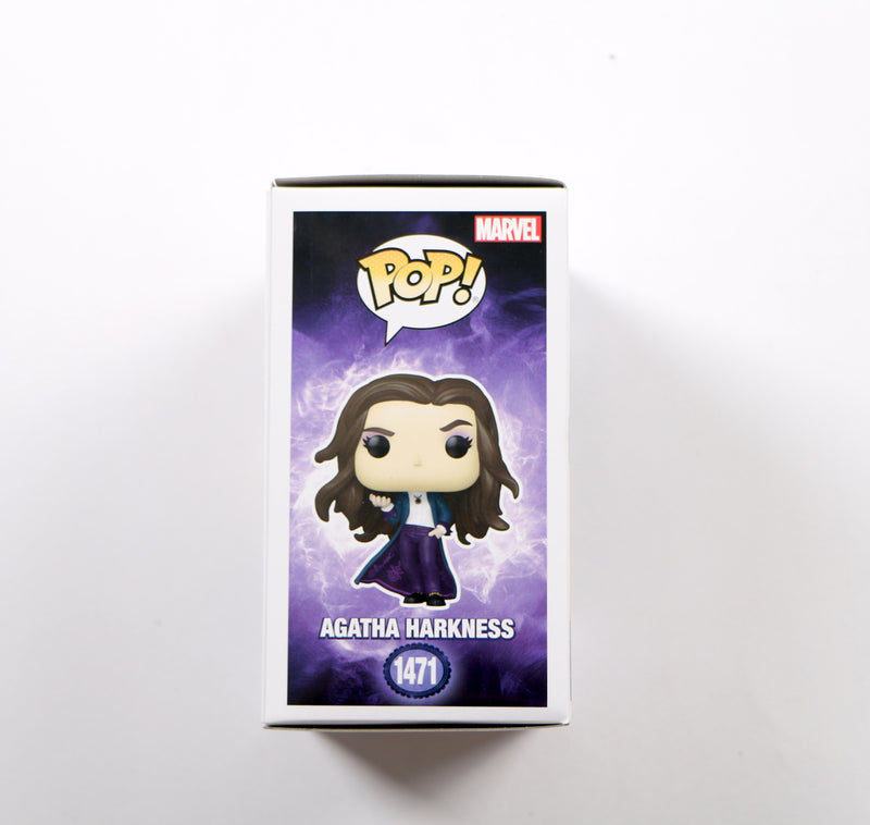 Kathryn Hahn Signed Funko Pop 1471 Agatha Harkness Autograph Beckett