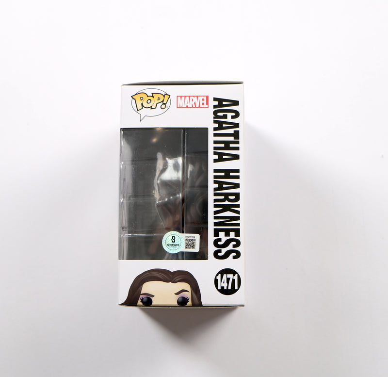 Kathryn Hahn Signed Funko Pop 1471 Agatha Harkness Autograph Beckett
