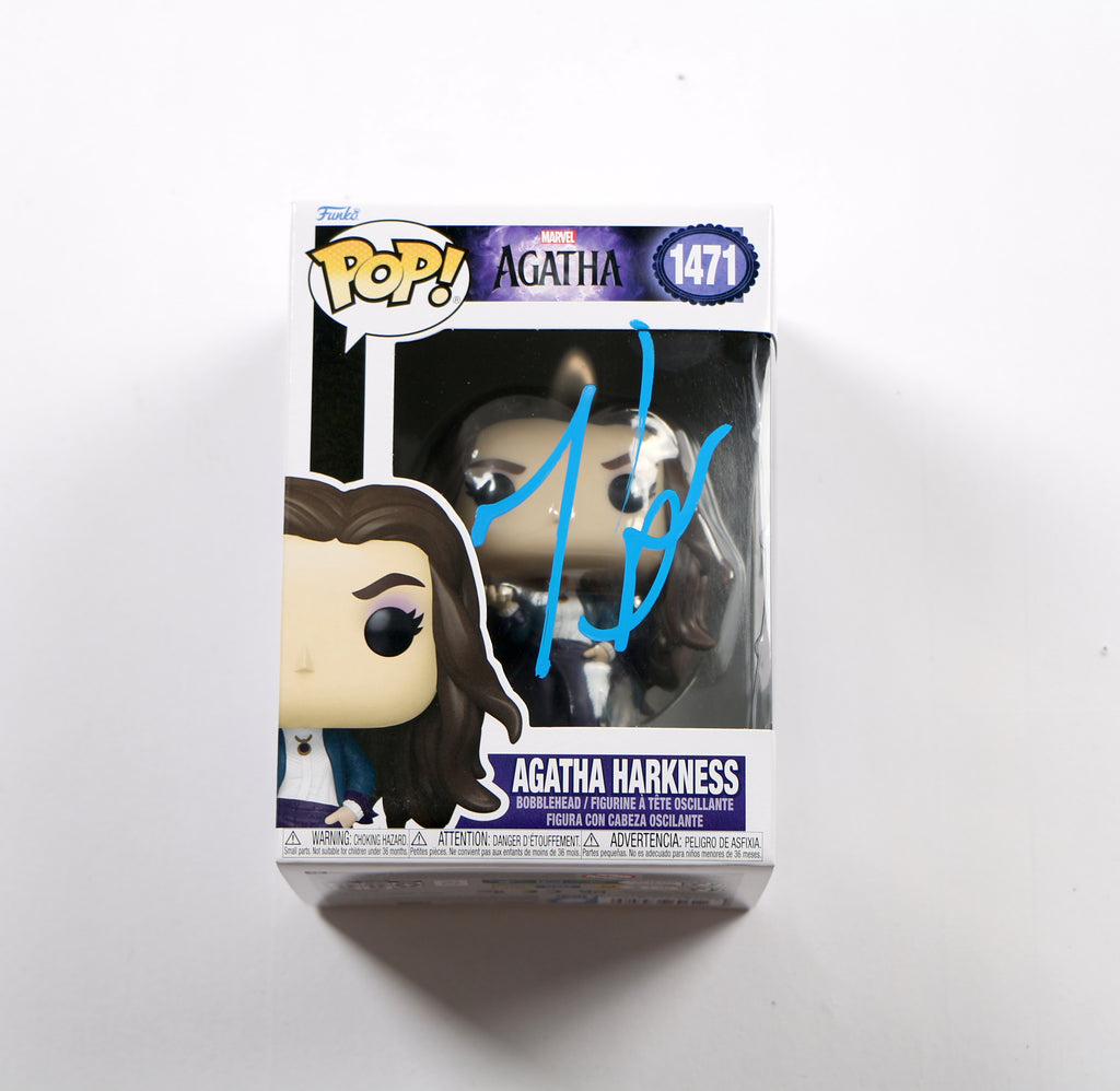 Kathryn Hahn Signed Funko Pop 1471 Agatha Harkness Autograph Beckett