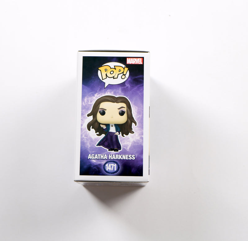 Kathryn Hahn Signed Funko Pop 1471 Agatha Harkness Autograph Beckett