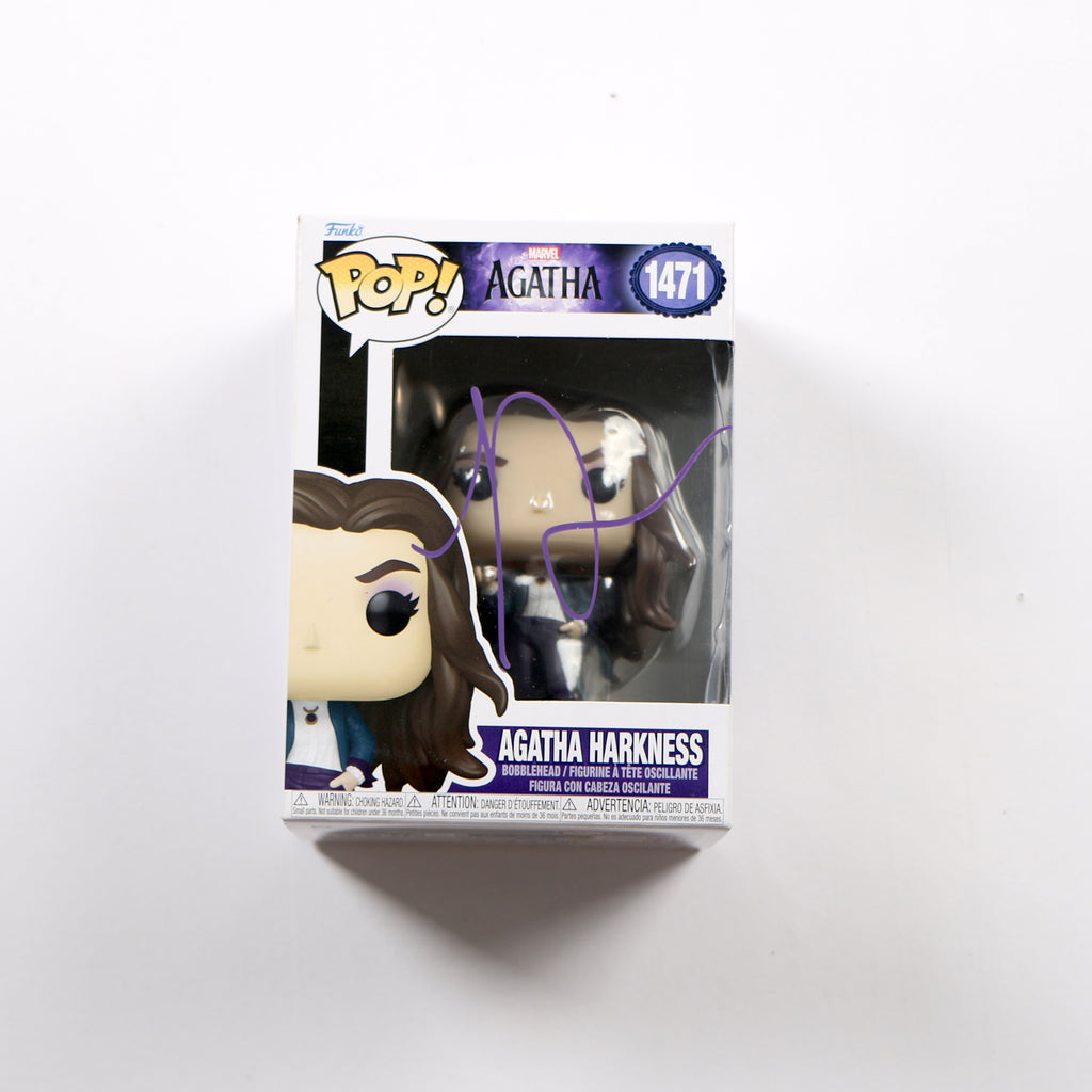 Kathryn Hahn Signed Funko Pop 1471 Agatha Harkness Autograph Beckett