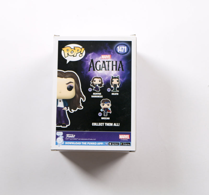 Kathryn Hahn Signed Funko Pop 1471 Agatha Harkness Autograph Beckett