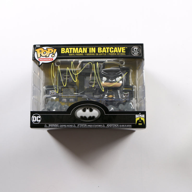 Christian Bale Signed Funko Pop 519 Batman in the Batcave Beckett