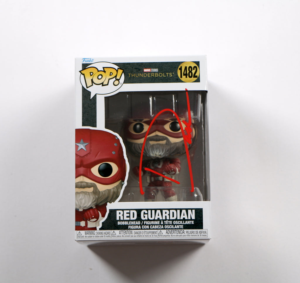 David Harbour Signed Funko Pop #1482 Red Guardian Thunderbolts Beckett COA