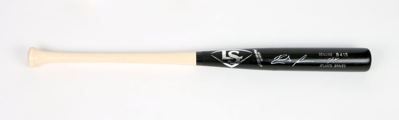 Ronald Acuna Signed Official Game Model Bat Black