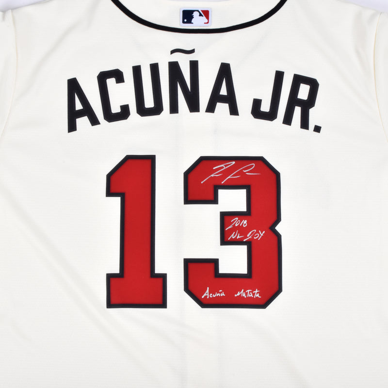 Ronald Acuna Jr. Signed Atlanta Braves Jersey Multiple Inscriptions - –  More Than Sports