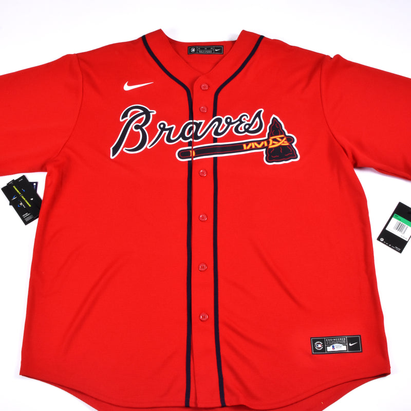 Ronald Acuna Jr. Signed Atlanta Braves Nike Red MLB Jersey with 3  Inscriptions