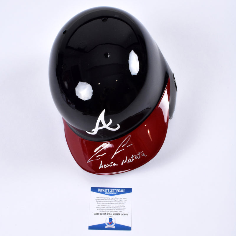 Ronald Acuña Jr. Signed Helmet Atlanta Braves MLB Inscribed Acuna Matata