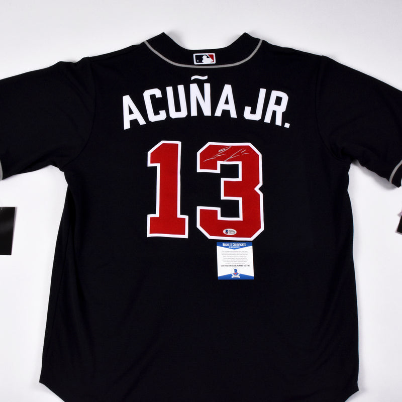 Ronald Acuña Jr. Signed Atlanta Braves Jersey - Navy