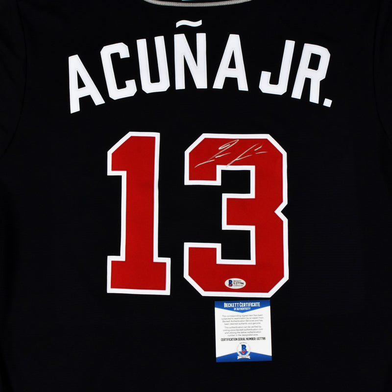 Ronald Acuña Jr. Signed Atlanta Braves Jersey - Navy