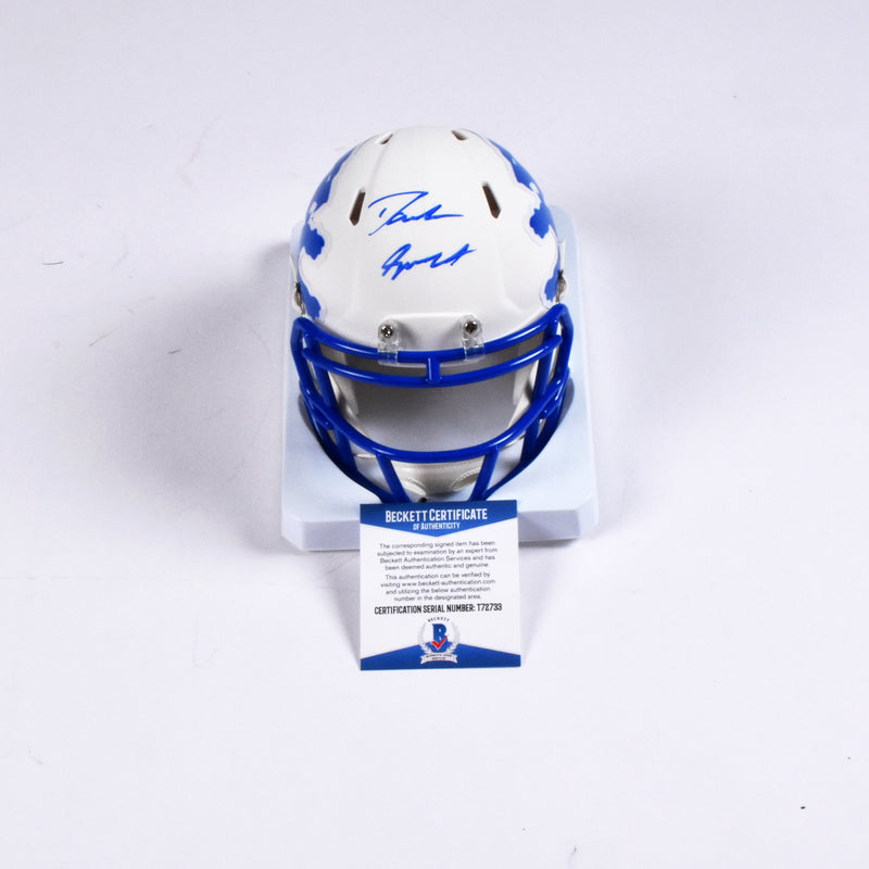 detroit lions mini football helmets D'Andre Swift Signed Detroit Lions AMP Mini Helmet – More Than Sports