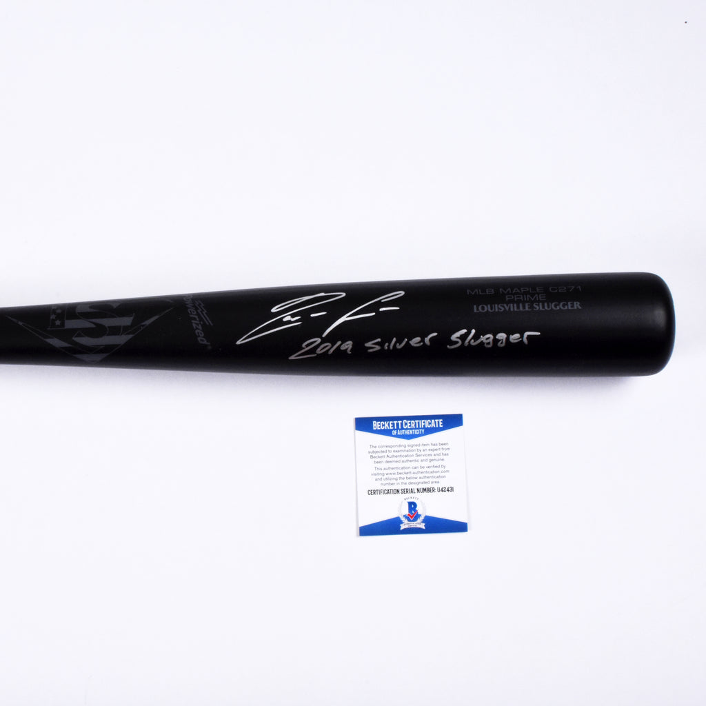 Ronald Acuña Jr. Atlanta Braves Signed Louisville Slugger Bat "2019 Silver Slugger" Inscribed