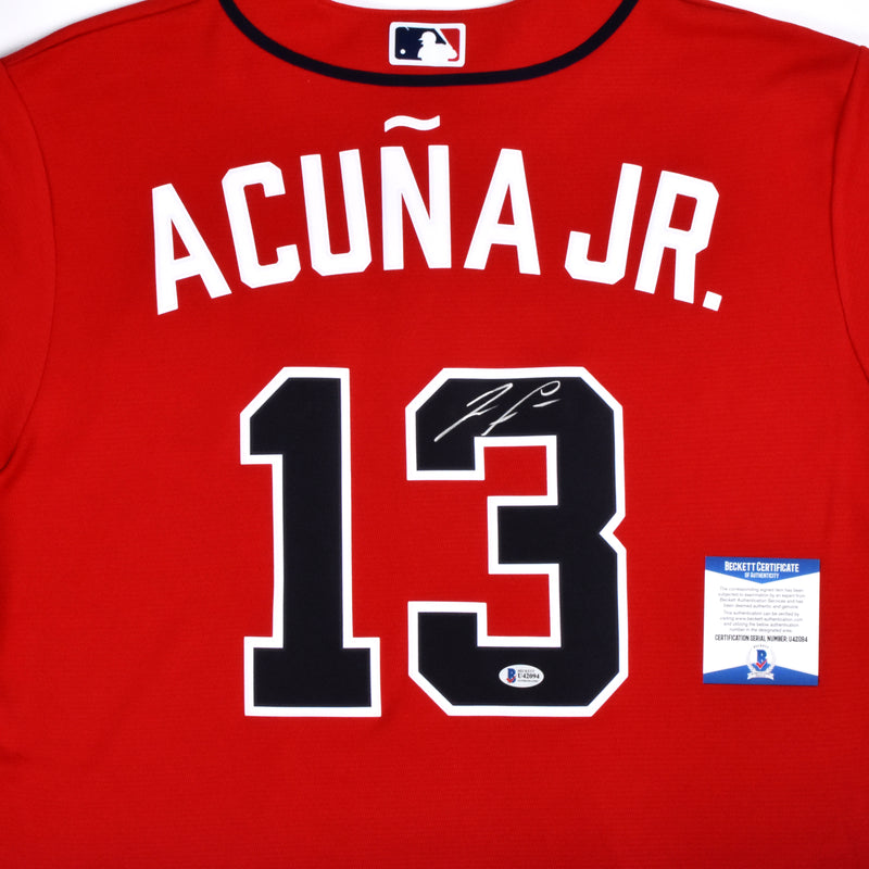 Ronald Acuña Jr. Signed Atlanta Braves Jersey - Red