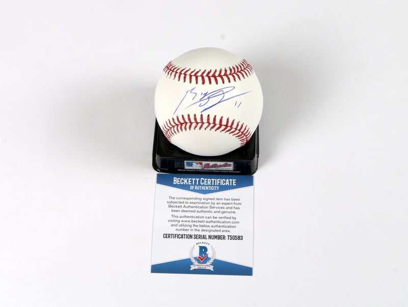 Rafael Devers Signed Baseball OMLB Boston Red Sox