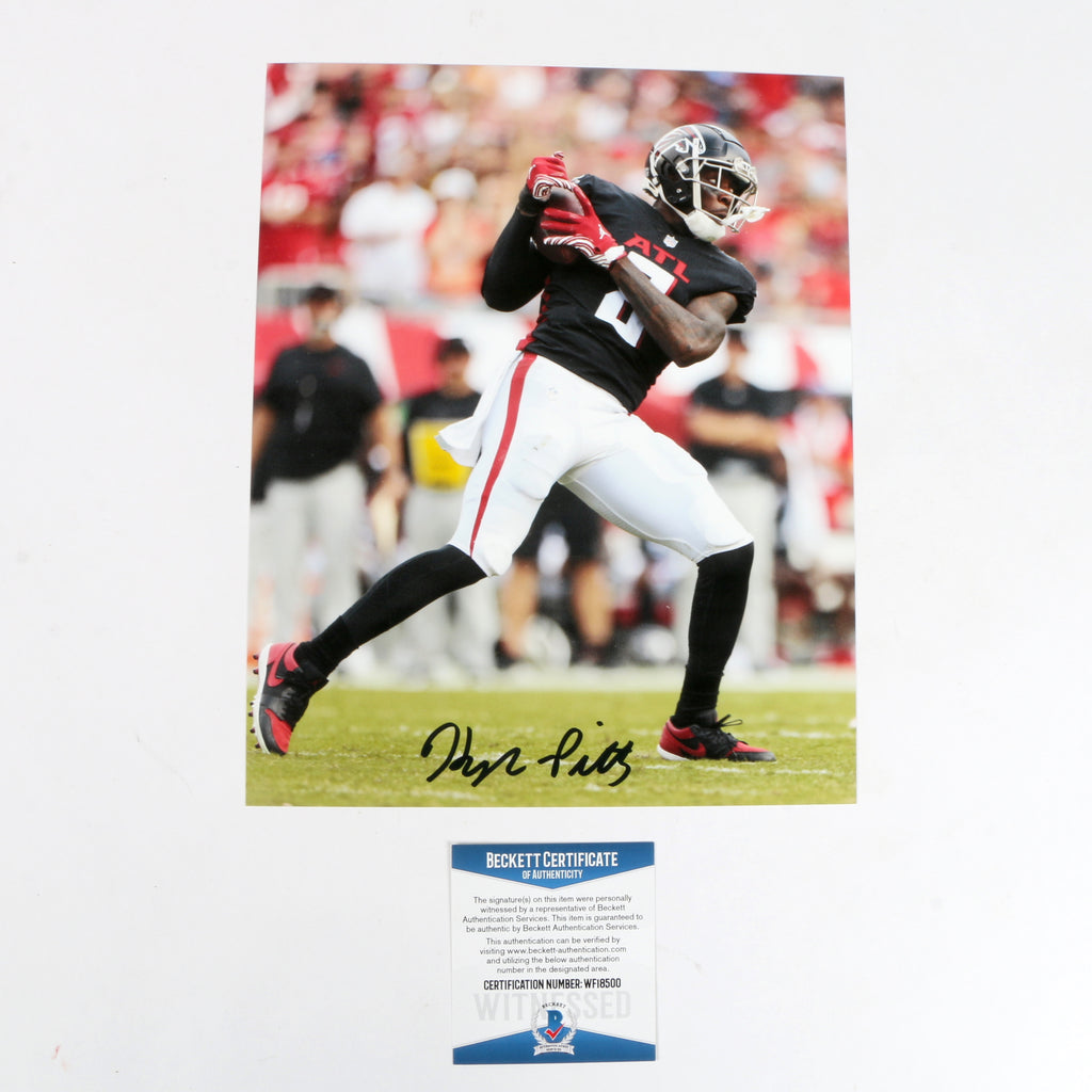 Kyle Pitts Signed 8x10 Catch Atlanta Falcons