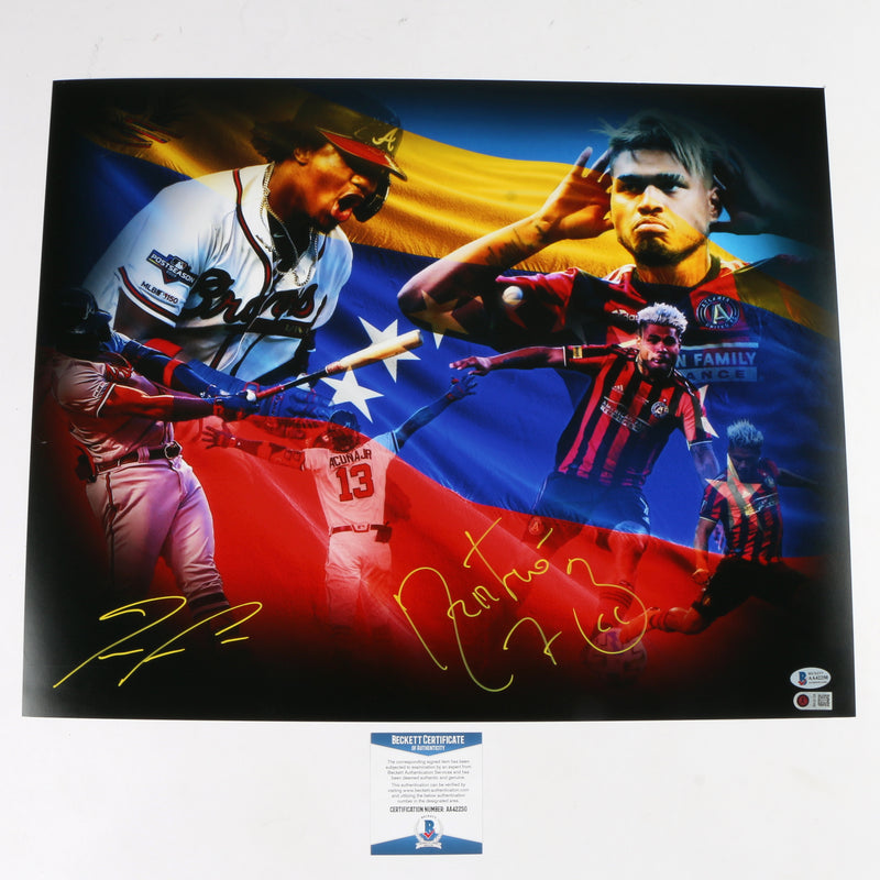 Josef Martinez and Ronald Acuna Jr. Signed 16"x20" Edit