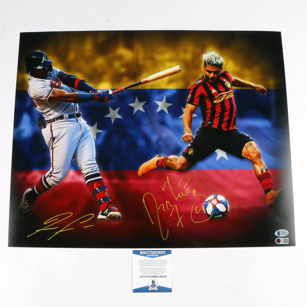 Josef Martinez and Ronald Acuna Jr. Signed 16"x20"