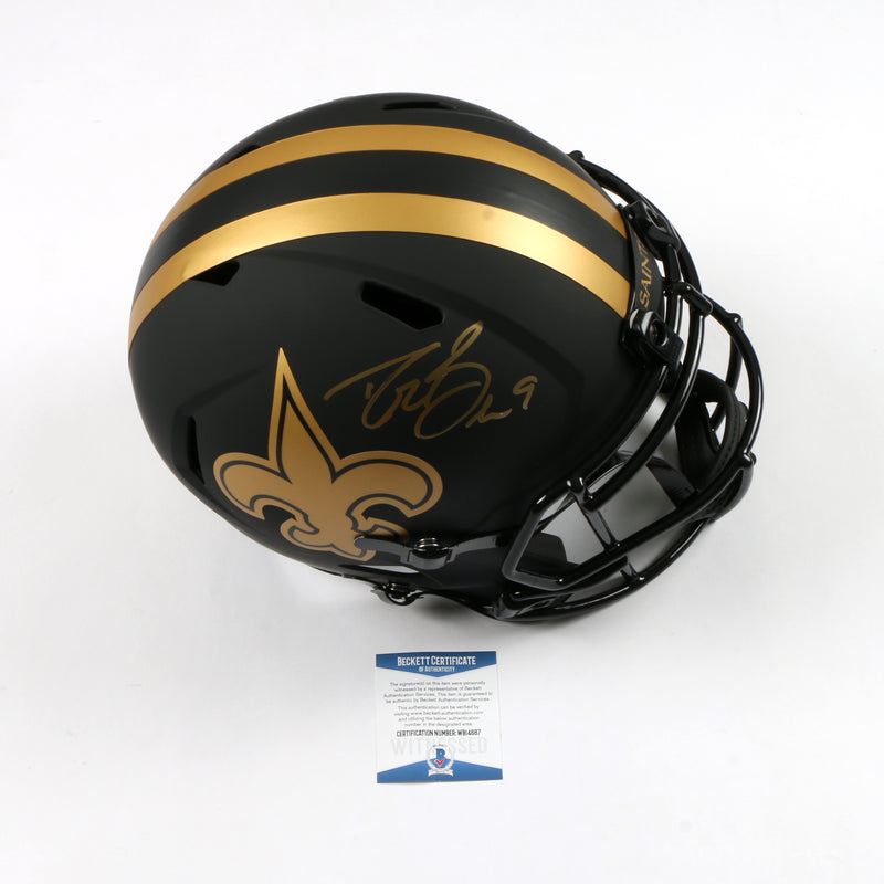 Drew Brees Signed Eclipse Full Size Helmet New Orleans Saints