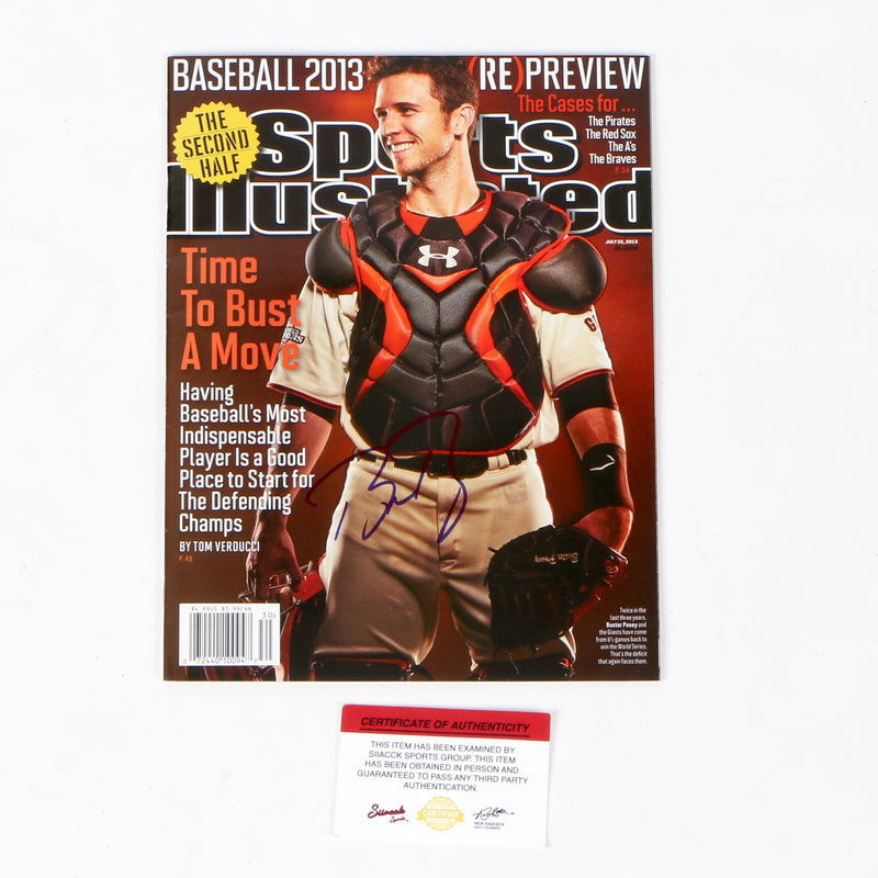 Buster Posey signed Sports Illustrated San Francisco Giants