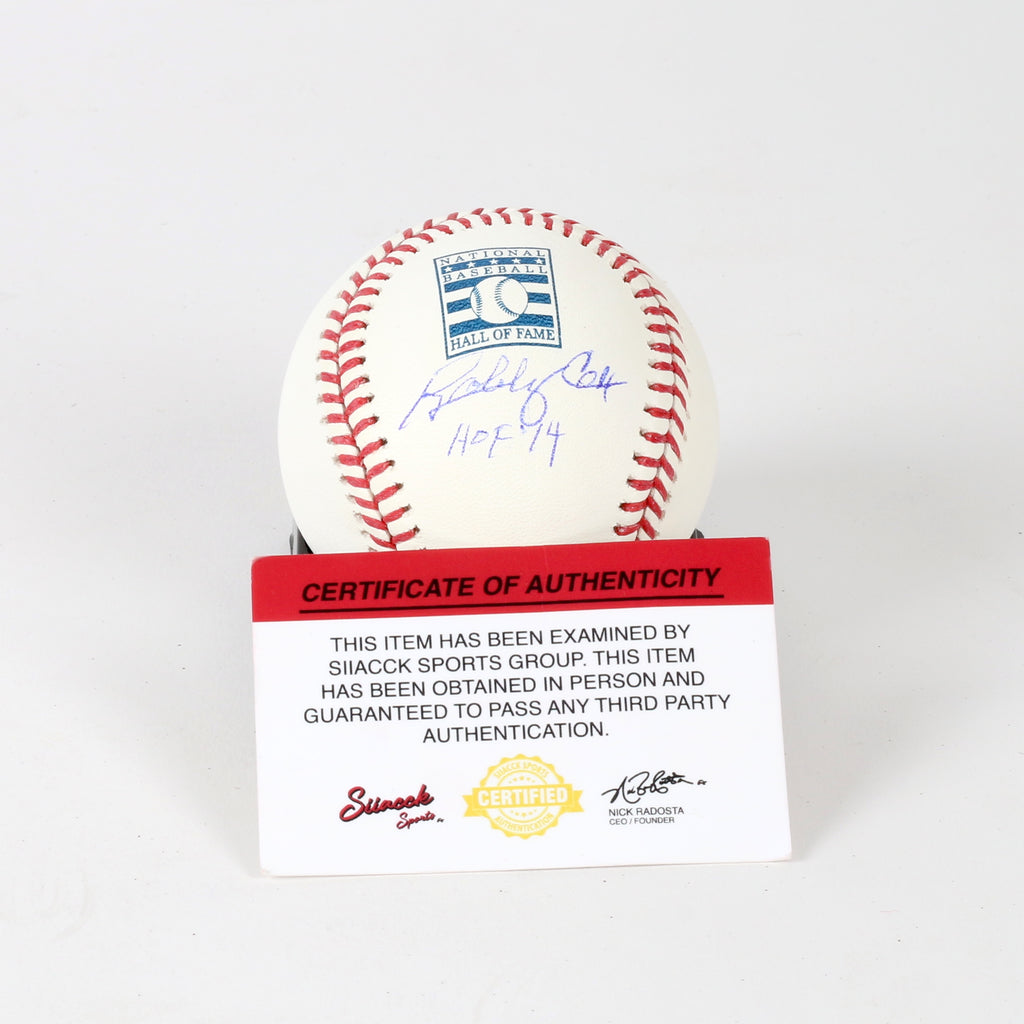 Bobby Cox Signed Hall Of Fame Baseball Atlanta Braves