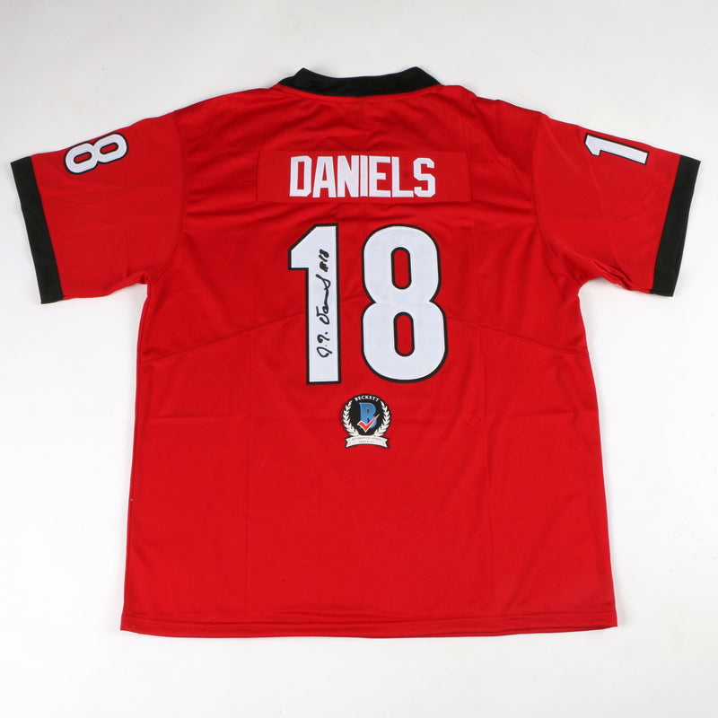 JT Daniels Signed Jersey red Georgia Bulldogs