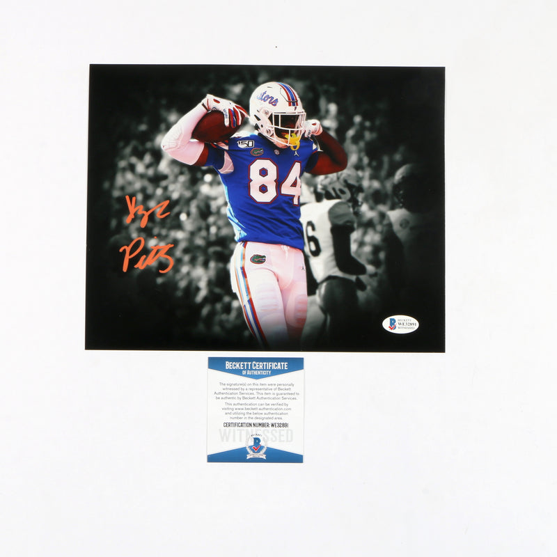 Kyle Pitts Signed 8x10 Florida Gators Flex Edit