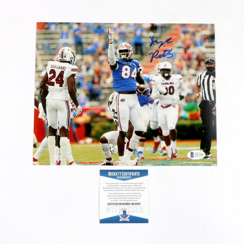 Kyle Pitts Signed 8x10 Florida Gators First Down