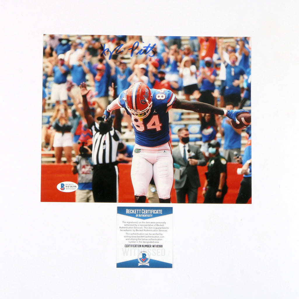 Kyle Pitts Signed 8x10 Florida Gators TD Bow