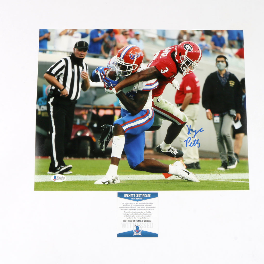 Kyle Pitts Signed 11x14 Florida Gators TD Catch