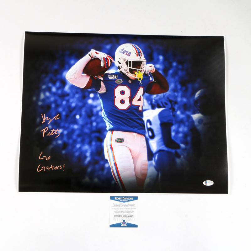 Kyle Pitts Signed 16x20 Photo Florida Gators (Go Gators)