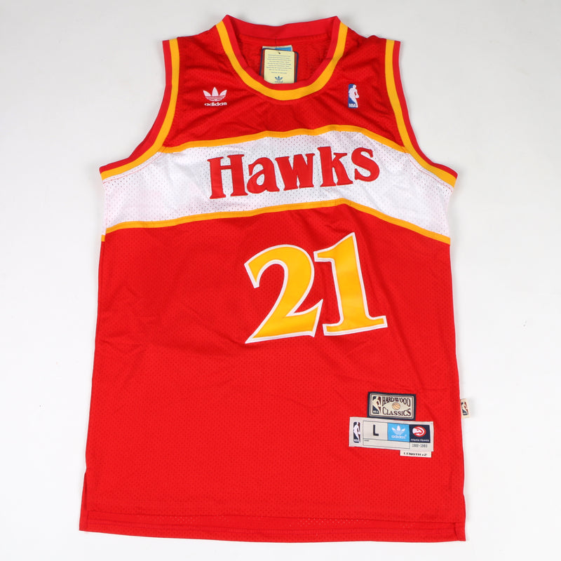 Dominique Wilkins Signed Atlanta Hawks Custom On Court Style