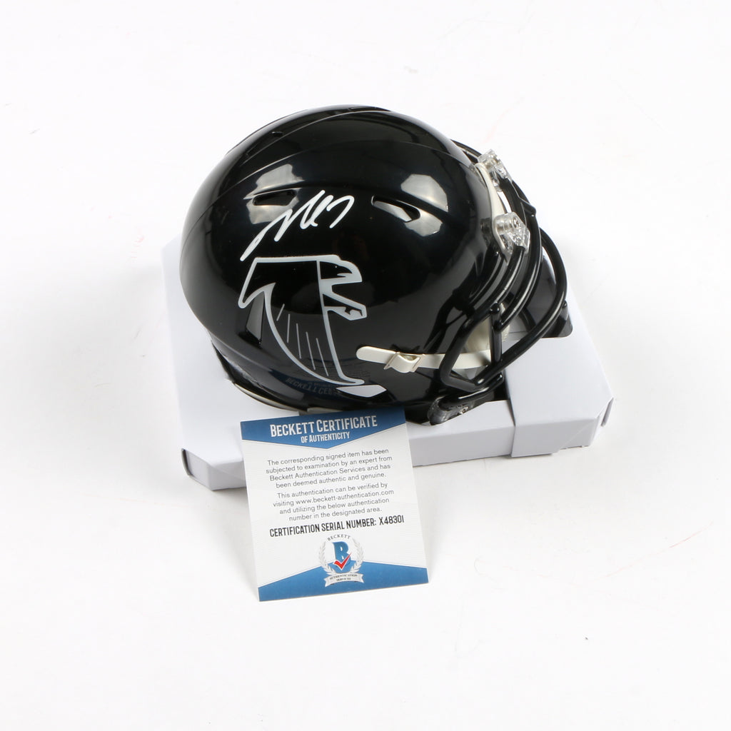 Michael Vick Signed Throwback Speed Mini Helmet Atlanta Falcons