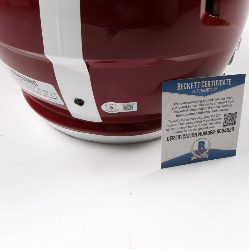 Jermaine Burton Signed Full Size Helmet Speed Rep Alabama