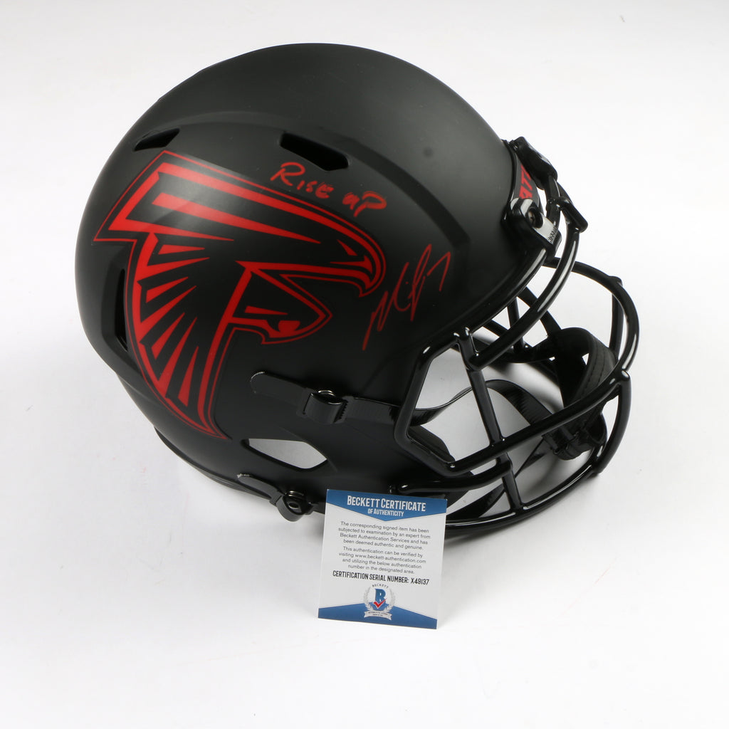 Michael Vick Signed Full Size Helmet Eclipse Replica Atlanta Falcons