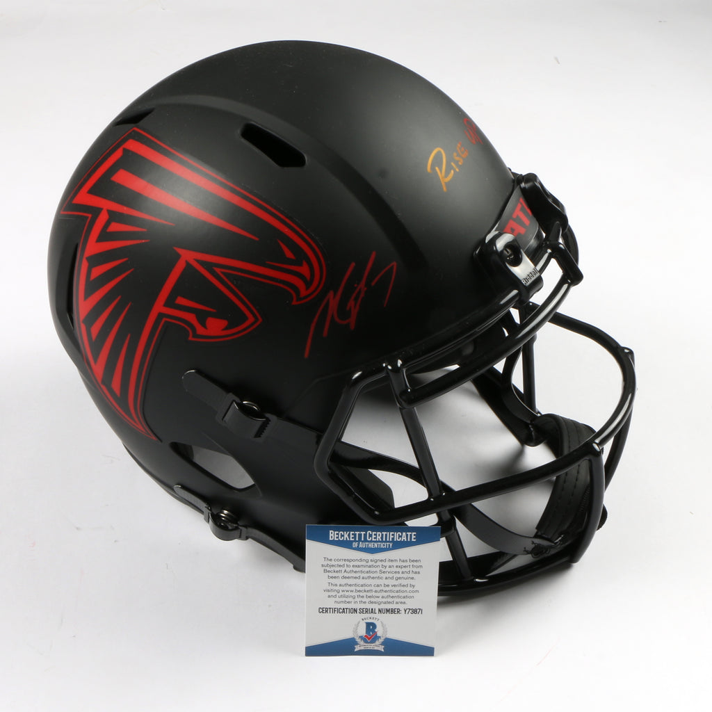 Michael Vick Signed Full Size Helmet Eclipse Replica Atlanta Falcons