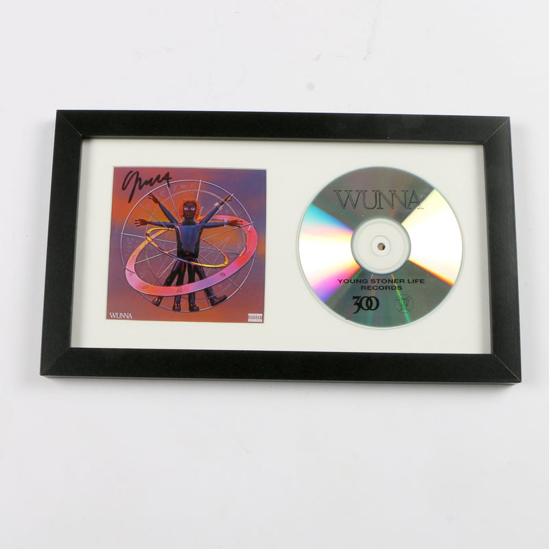 Gunna Signed Wunna CD Cover Framed Horizontal