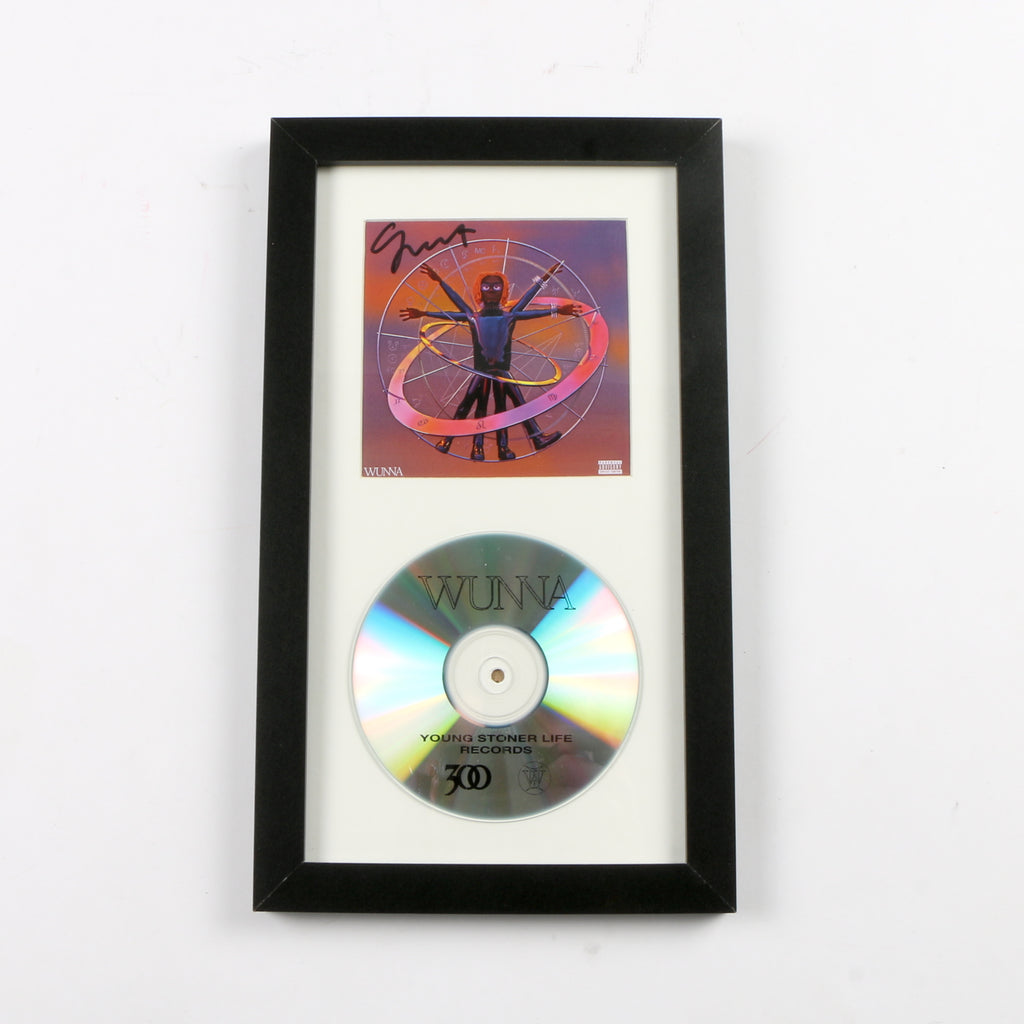 Gunna Signed Wunna CD Cover Framed