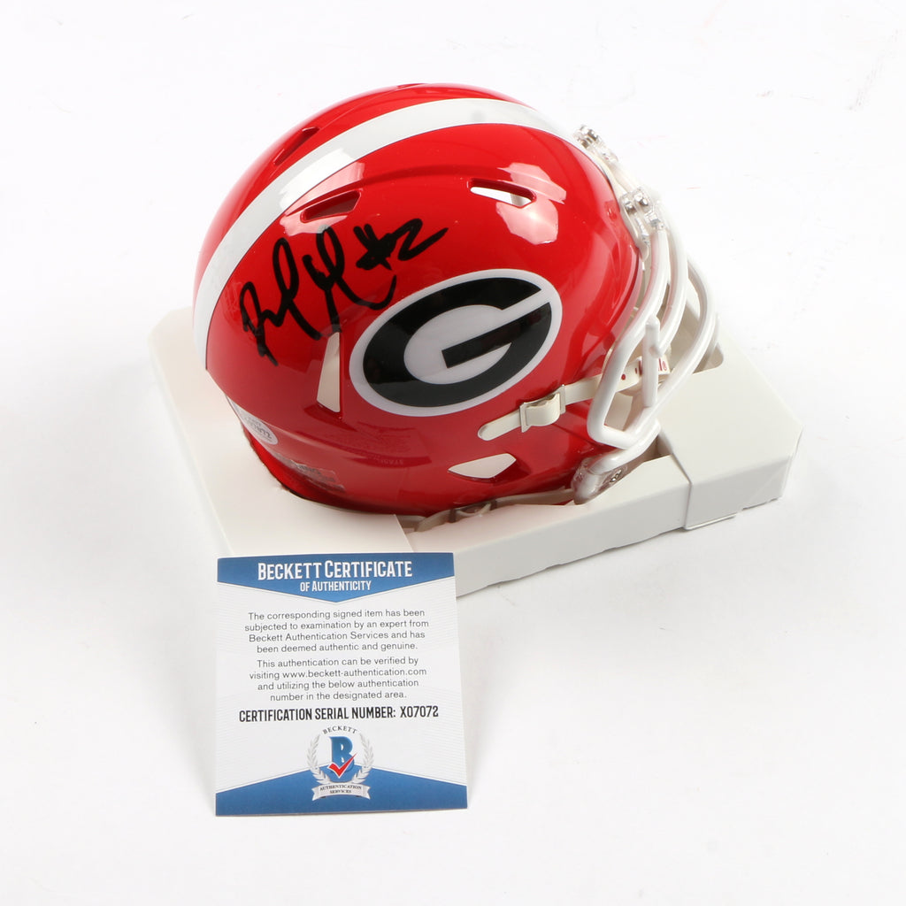 Richard LeCounte Signed Speed Mini Helmet Georgia Bulldogs
