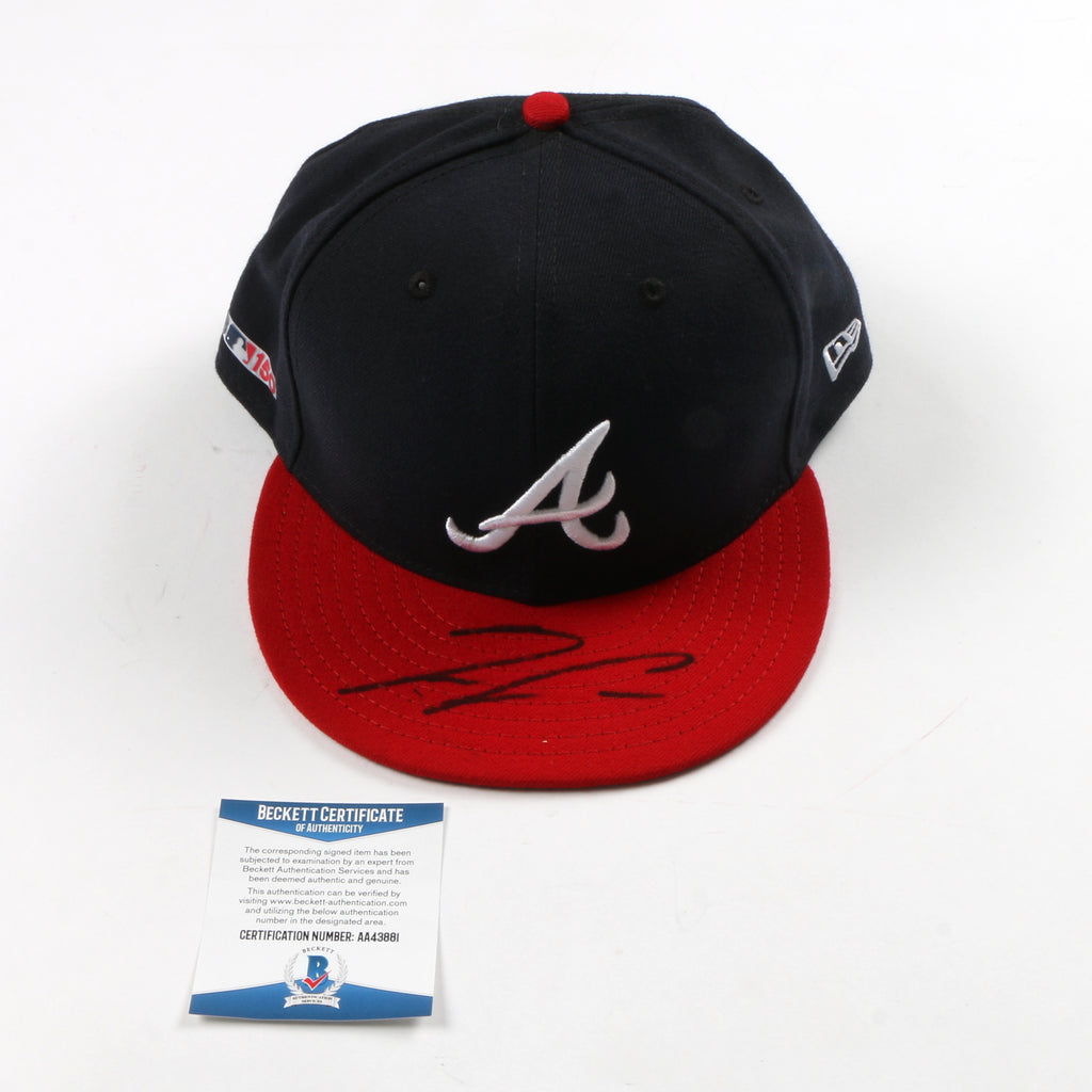 Ronald Acuna Signed Fitted Hat Atlanta Braves MLB