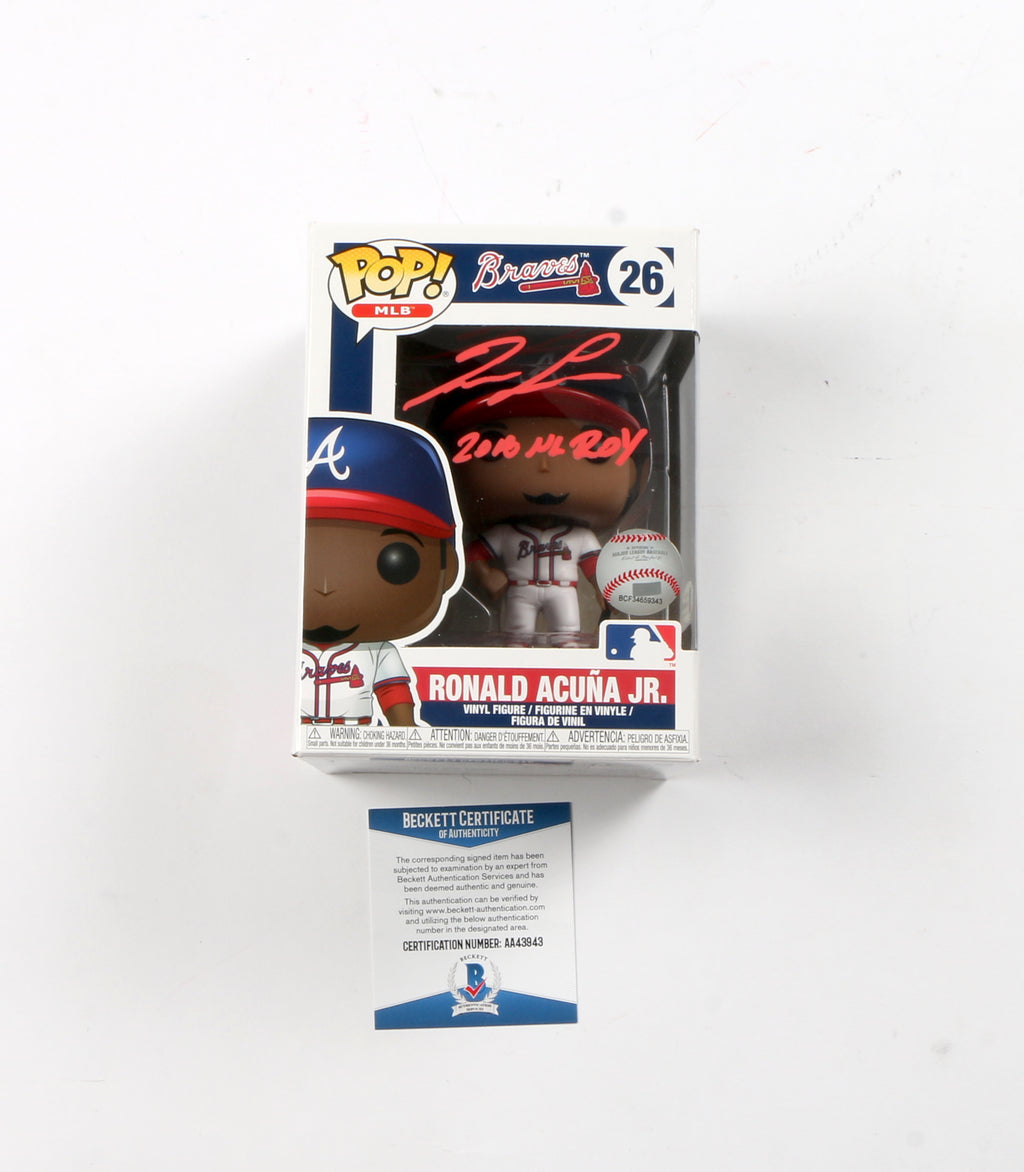 Ronald Acuña Jr. Signed Funko Pop Atlanta Braves Inscribed