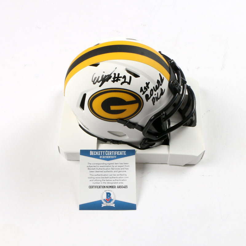 Eric Stokes Signed Lunar Eclipse Mini Helmet Greenbay Packers