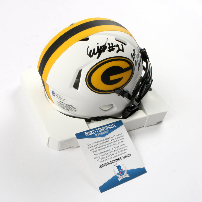 Eric Stokes Signed Lunar Eclipse Mini Helmet Greenbay Packers