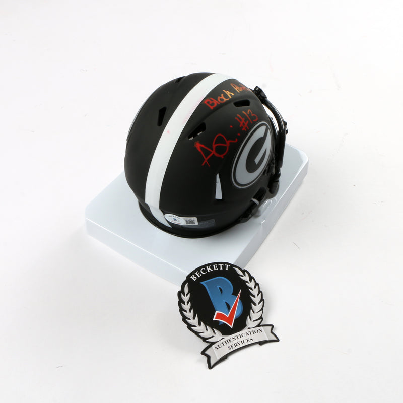 Azeez Ojulari Signed Mini Helmet Eclipse Georgia Bulldogs Inscribed