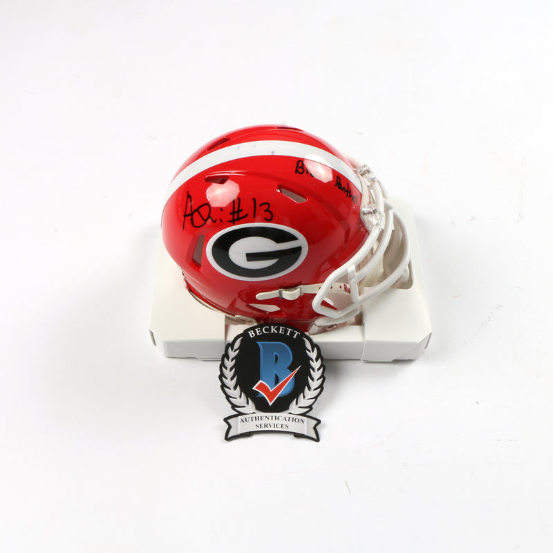 Ojulari Signed Mini Helmet Speed Georgia Bulldogs Inscribed