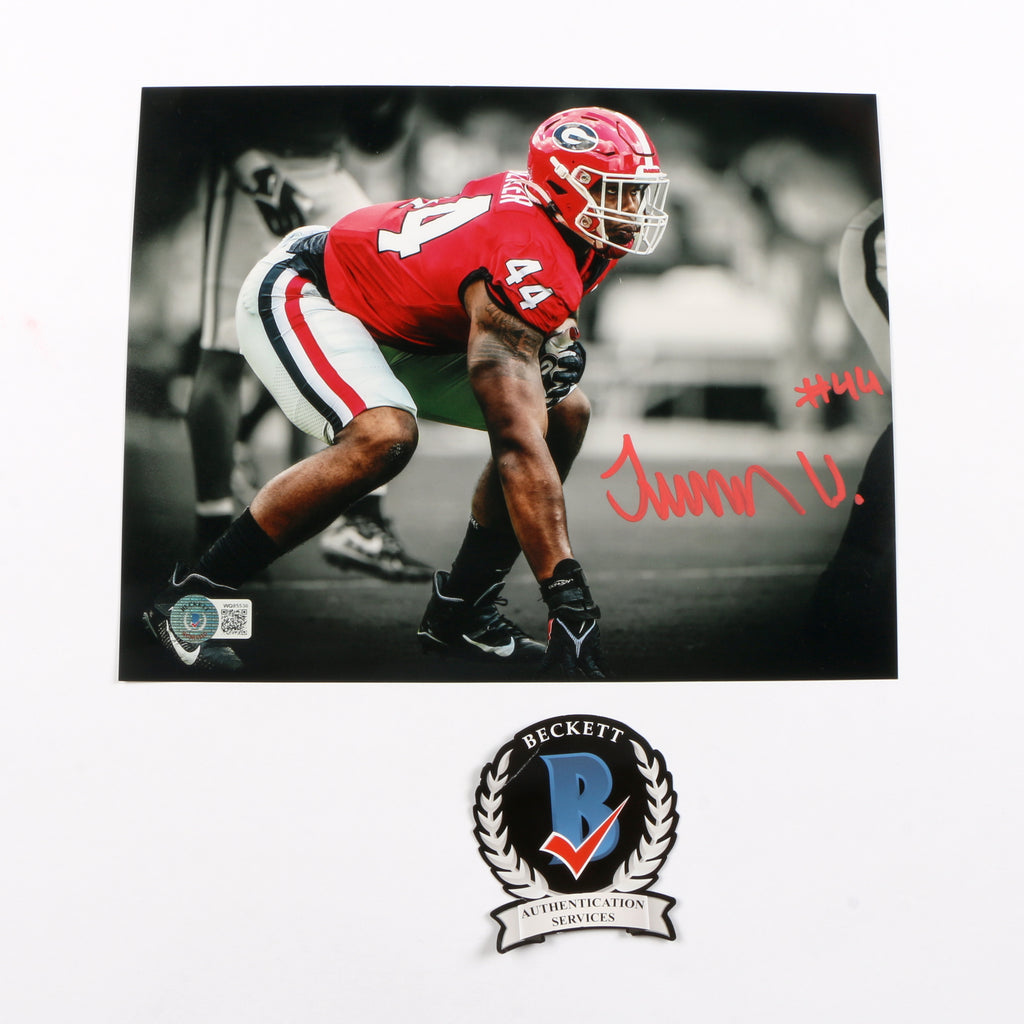 Travon Walker Signed 8x10 Edit Georgia Bulldogs