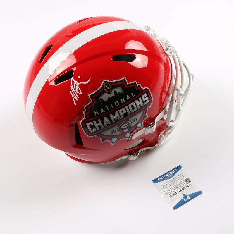 George Pickens Signed Helmet Georgia Bulldogs National Championship