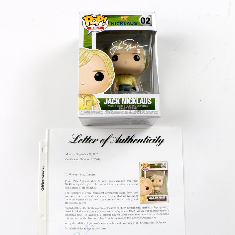 Jack Nicklaus Signed Funko Pop Golf PSA