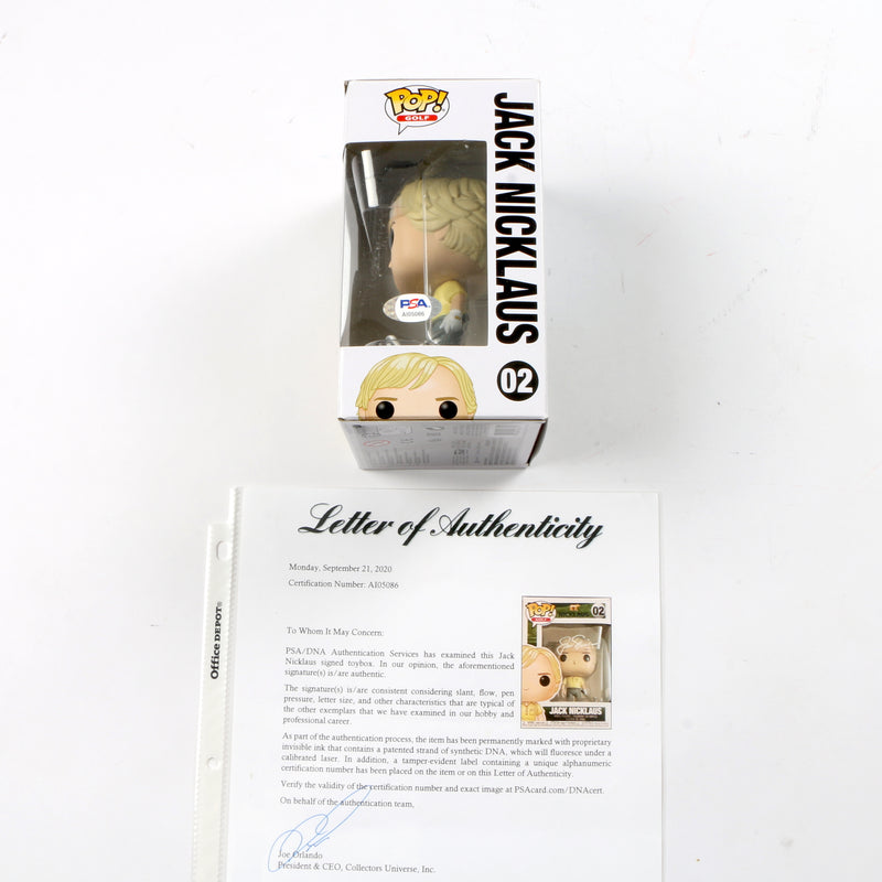 Jack Nicklaus Signed Funko Pop Golf PSA