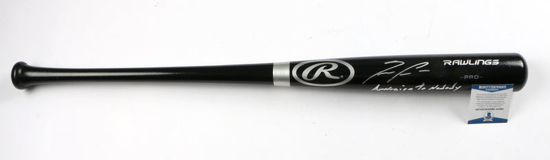 Ronald Acuna Jr. Signed Bat Big Stick Black